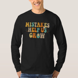 T-shirt Retour à l'école Groovy Mentalité de Croissance Po