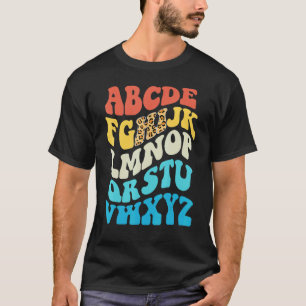 T-shirt Retour à l'école Hi Alphabet Pré-Maternelle Enseig