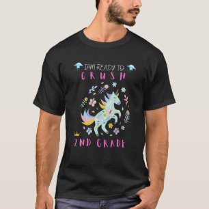 T-shirt Retour à l'école Je suis prêt à écraser l'Unicor d