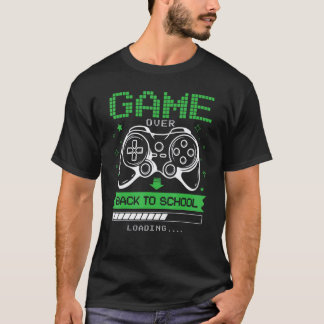 T-shirt Retour à l'école Jeu Terminé Enseignant Élève Cont