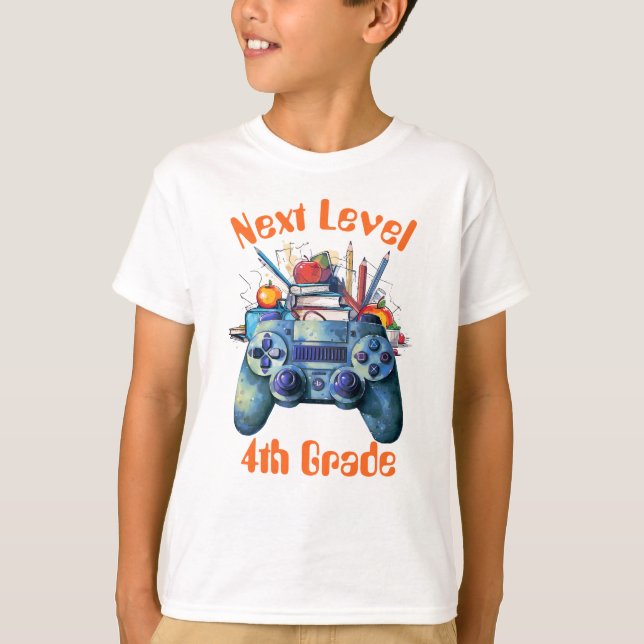 T-shirt Retour À L'École Jeu Vidéo (Devant)