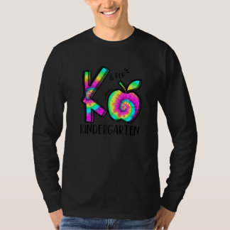 T-shirt Retour à l'école K est pour l'enseignant de matern
