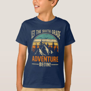 T-shirt Retour À L'École Laisser Commencer L'Aventure De 6