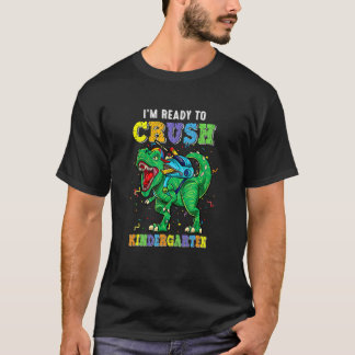 T-shirt Retour à l'école les garçons je suis prêt à écrase