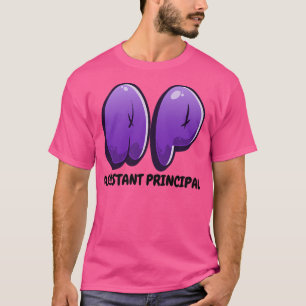 T-shirt Retour À L'École Lettre Graffiti Assistant Princip