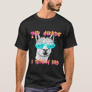 T-shirt Retour à l'école Llama élève de 2e année Enseignan