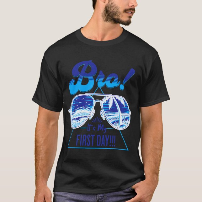 T-shirt Retour à l'école, lunettes de soleil cool prof (Devant)