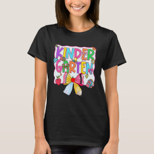 T-shirt Retour à l'école Maternelle Coquette Crayon Arc Te