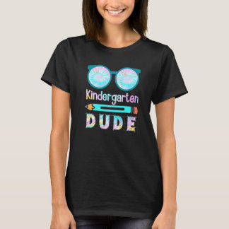T-shirt Retour à l'école maternelle mec lunettes enseignan