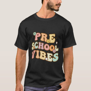 T-shirt Retour à l'école Maternelle Vibes Rétro Étudiant E