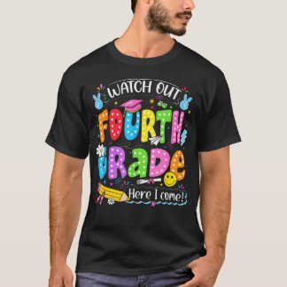 T-shirt Retour à l'école Montre premier jour Attention qua