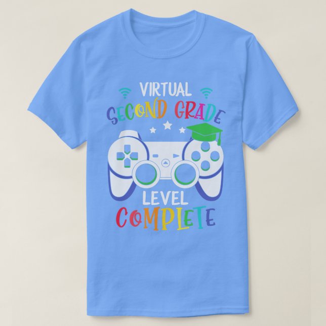 T-shirt Retour à l'école-niveau secondaire virtuel terminé (Design devant)