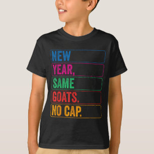 T-shirt Retour à l'école nouvelle année mêmes chèvres sans
