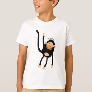 T-shirt Retour À L'École Petit Singe