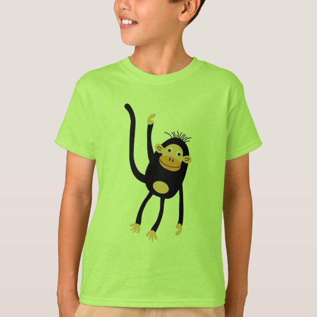 T-shirt Retour à l'école petit singe (Devant)