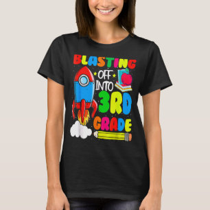 T-shirt Retour À L'École Pour La 3E Année