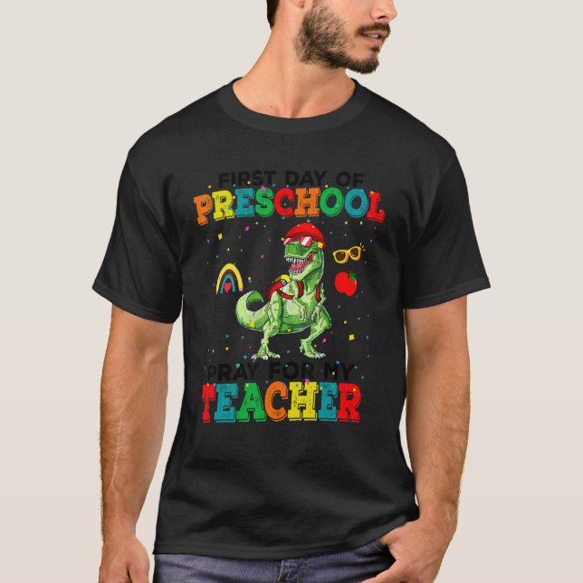 T-shirt Retour À L'École Pour Les Étudiants Préscolaire Ga (Devant)