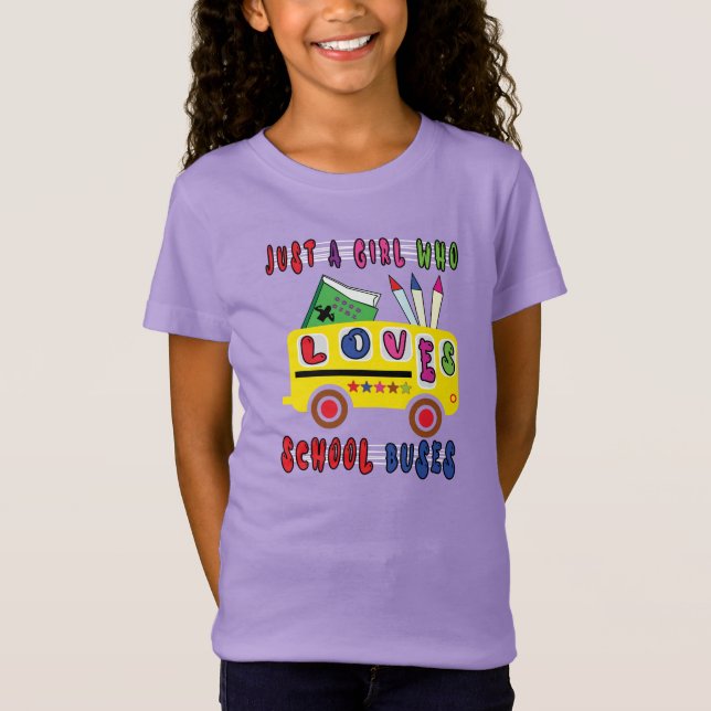 T-Shirt Retour À L'École, POUR UNE BONNE FILLE (Devant)