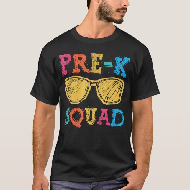T-shirt Retour à l'école Pré K Équipe Professeurs Premier  (Devant)