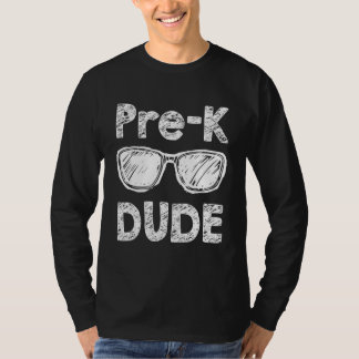 T-shirt Retour à l'école Pré K Mec Premier Jour d'École En