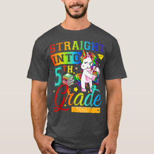 T-shirt Retour À L'École Premier Jour De Cinquième Année U