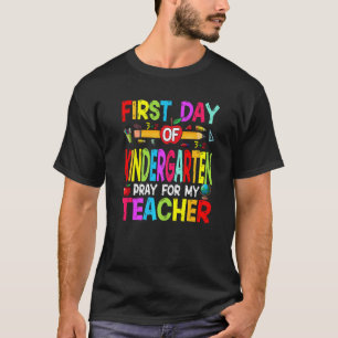 T-shirt Retour à l'école Premier jour de maternelle Priez 