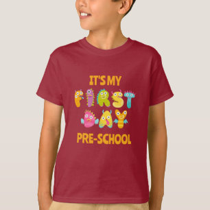 T-shirt Retour à l'école PREMIER JOUR DE PRE-SCOLAIRE