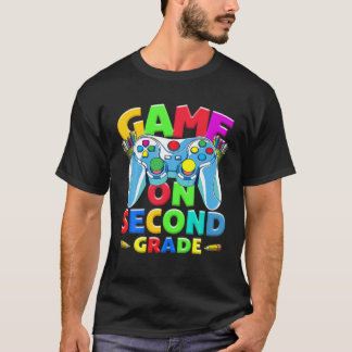 T-shirt Retour À L'École Premier Jour Jeu Sur Vide De Deux