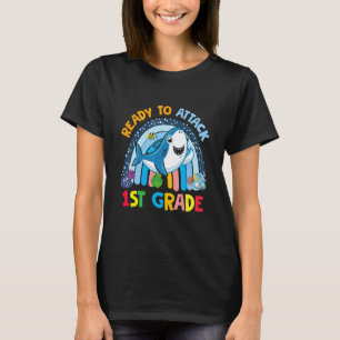 T-shirt Retour à l'école prêt à attaquer première année pr