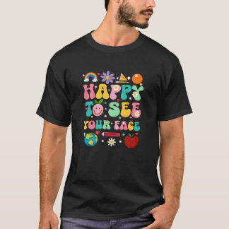 T-shirt Retour à l'école Prof Élève Heureux de voir votre