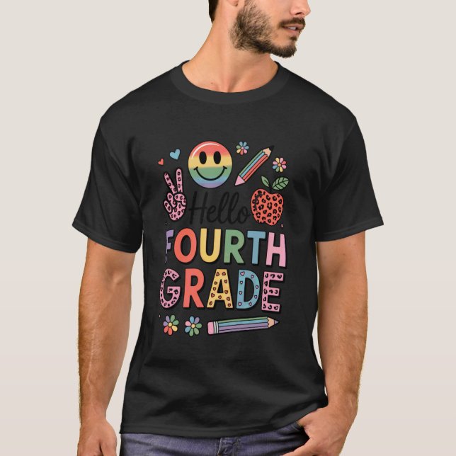 T-shirt Retour à l'école professeur de garçons et filles d (Devant)