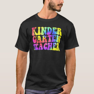 T-shirt Retour à l'école Professeur de maternelle Tie Dye