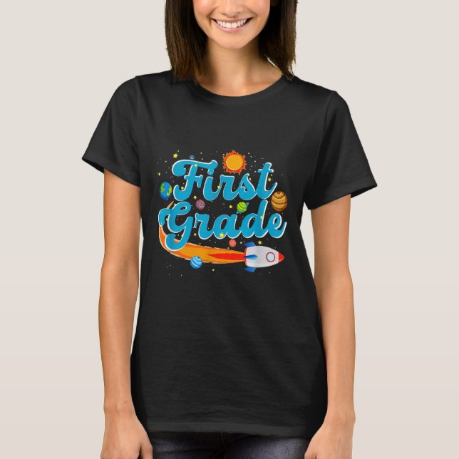 T-shirt Retour à l'école professeur d'espace extérieur pre (Devant)