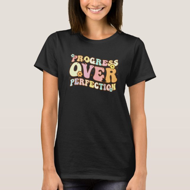 T-shirt Retour à l'école Progrès Plutôt que Perfection Ens (Devant)