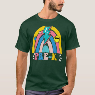 T-shirt Retour À L'École Rainbow Prek Enseignant Enfants