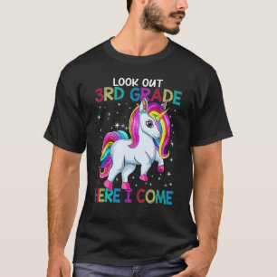 T-shirt Retour À L'École Regardez La 3e Année Ici Je Viens