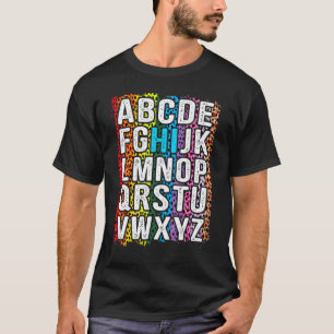 T-shirt Retour à l'école Salut Alphabet Pré-Maternelle Ens