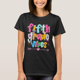 T-shirt Retour À L'École Super Enseignant Cinquième Classe
