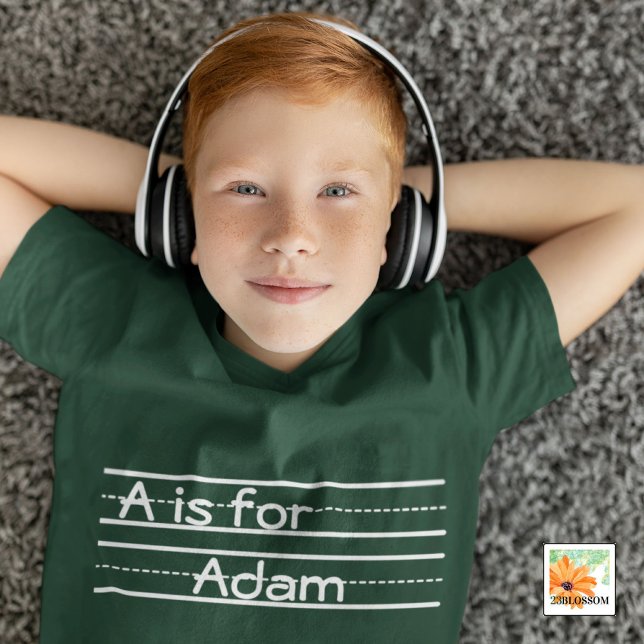 T-shirt retour à l'école tableau de bord Alphabet personna (Créateur téléchargé)