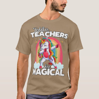 T-shirt Retour à l'école Toddler Teacher Squad Unicorn Mag
