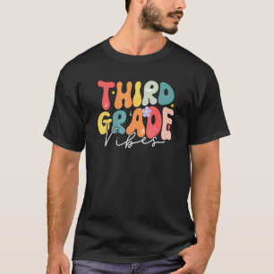 T-shirt Retour à l'école Troisième année Vibes Rétro Ensei