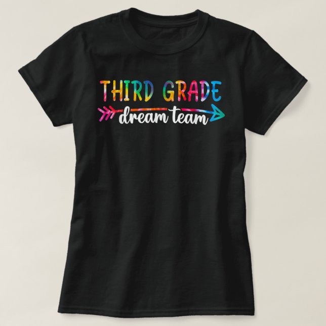 T-shirt Retour À L'École Troisième Niveau Dream Équipe Étu (Design devant)