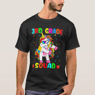 T-shirt Retour À L'École Unicorne Dabbing Kids Troisième A