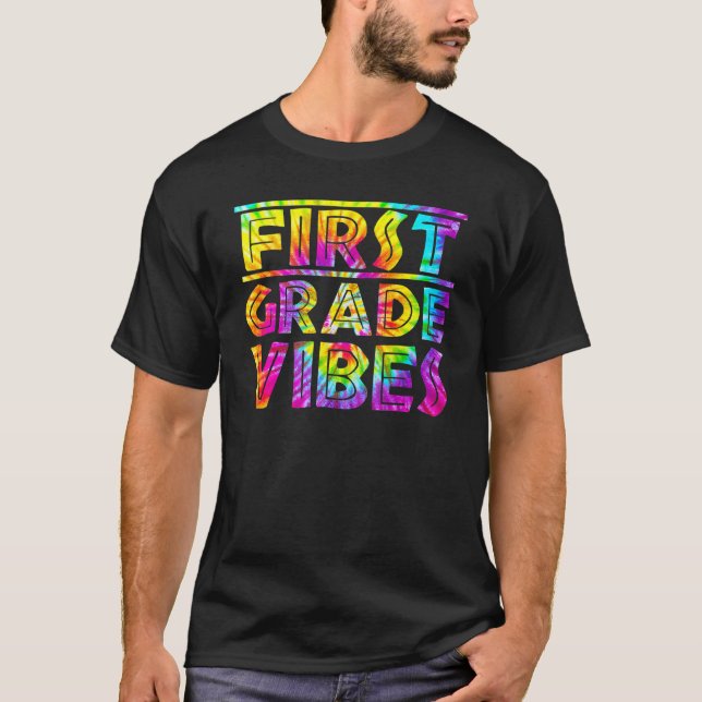 T-shirt Retour À L'École Vibes De 1Ère Année Premier Jour  (Devant)