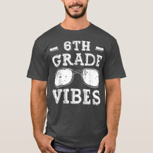 T-shirt Retour À L'École Vibes De 6E Année Chemise, Premie