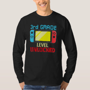 T-shirt Retour à l'école Video Gamer Niveau 3e Débloqué