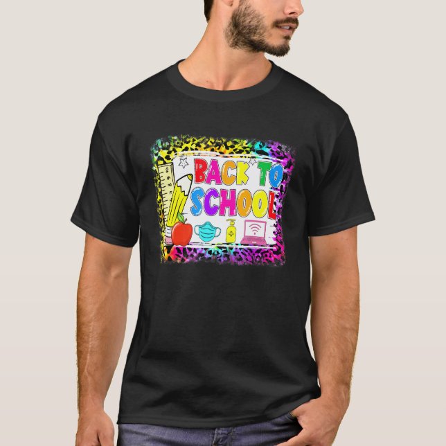 T-shirt Retour à l'école virtuelle pandémie enseignant pre (Devant)