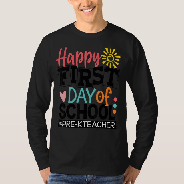 T-shirt Retour À L'Équipe D'École Pre K Squad Pour Enseign (Devant)