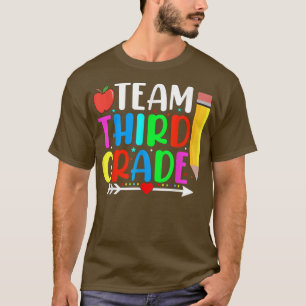 T-shirt Retour À L'Équipe D'École Troisième Classe 3E Étud