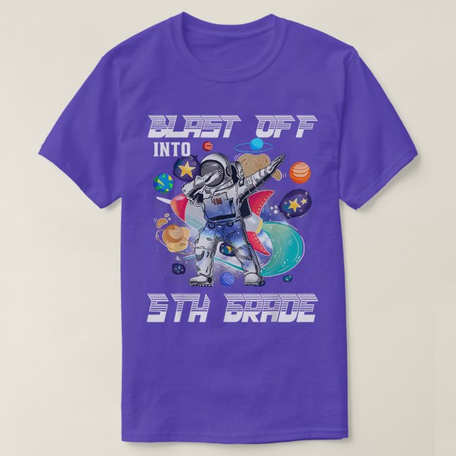 T-shirt Retour À L'Espace Des Astronautes De 5E Année (Design devant)